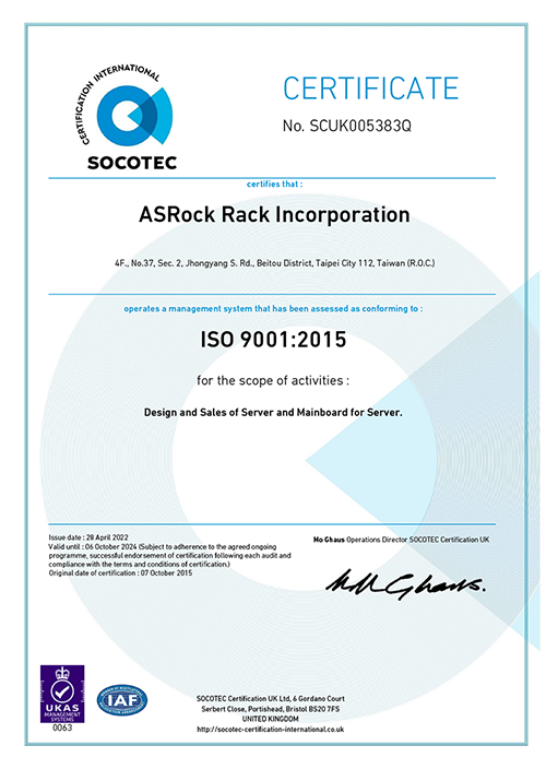 ISO Certification
