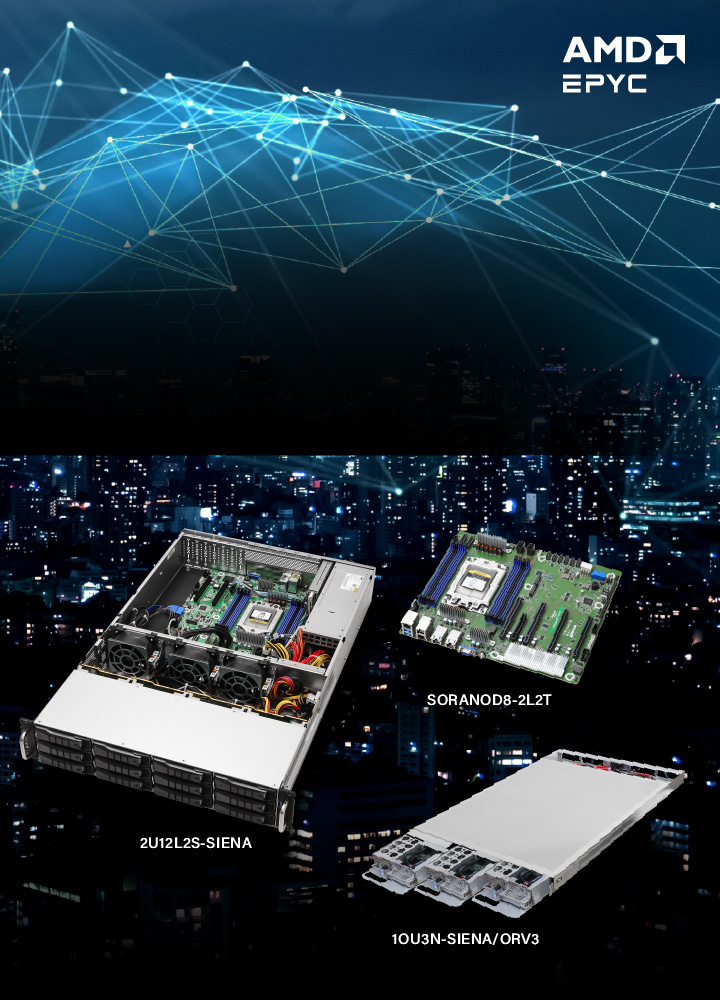 ASRock Rack launches servers powered by AMD EPYC™ 8005 and 8004 series processors