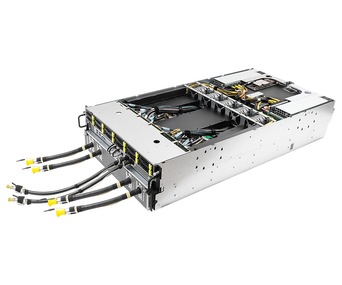 4U8X-TURIN2/DLC SYN B200 Review: AI Training and Inference Platform