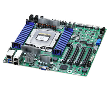 Asrock rack turind8ud-2t/x550 | amd epyc 9005/9004 sp5 | ddr5 rdimm pcie 5. 0 10gbe ipmi | server matična plošča 2 Asrock rack turind8ud-2t/x550 sp5 server matična plošča stranski pogled