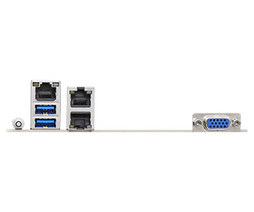 Asrock rack turind8ud-2t/x550 | amd epyc 9005/9004 sp5 | ddr5 rdimm pcie 5. 0 10gbe ipmi | server matična plošča 4 Asrock rack turind8ud-2t/x550 zadnji i/o priključki 10gbe in upravljanje