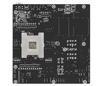 Asrock rack turind8x-2t/500w | amd epyc 9005/9004 | sp5 lga 6096 | ddr5 rdimm | pcie 5. 0 in 2x 10gbe | eeb serverska matična plošča 3 Asrock rack turind8x-2t/500w zadnja stran serverske matične plošče