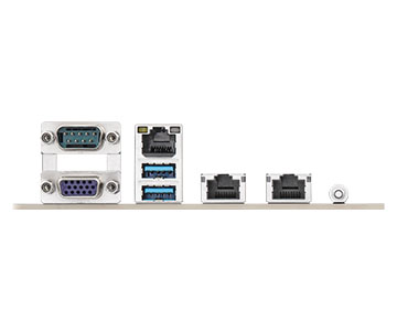 Asrock rack turind8x-2t/500w | amd epyc 9005/9004 | sp5 lga 6096 | ddr5 rdimm | pcie 5. 0 in 2x 10gbe | eeb serverska matična plošča 4 Asrock rack turind8x-2t/500w zadnji priključki 10gbe ipmi usb vga