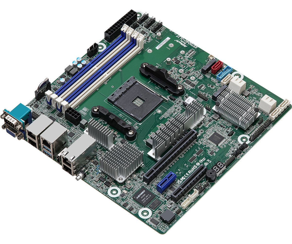 ASRock Rack X570D4U2L2T/BCM Socket AM4 AMD X570 DDR4 micro ATX